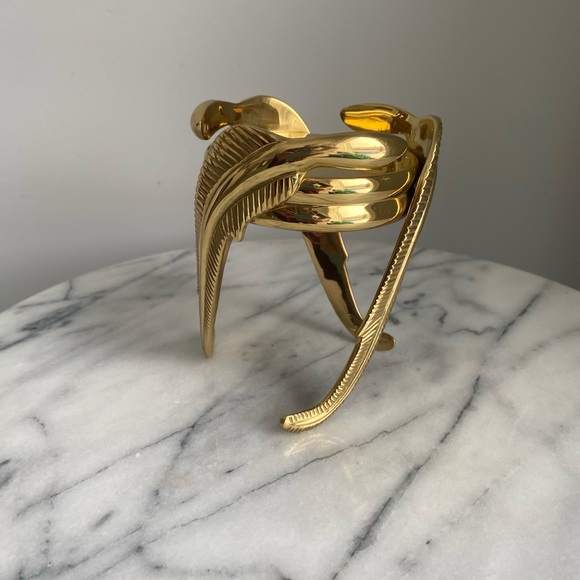 90s Brass Candle Holder or Sphere Holder by Partylite - Picture 3 of 7